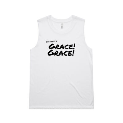 With Shouts of Grace! Grace! Women's Tank Top Thumbnail